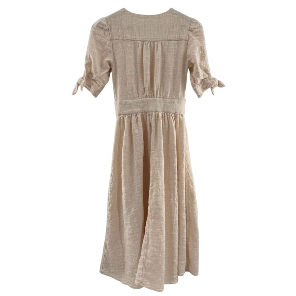 Free People Love of My Life Cotton Gauze Prairie Festival Midi Dress Ivory Boho - Picture 10 of 11